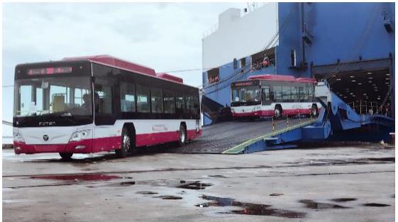 福田欧辉交付海外千辆公交车