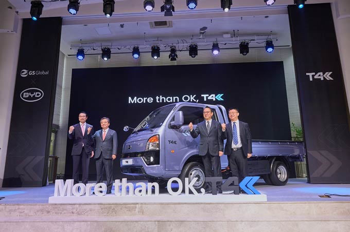 比亚迪韩国纯电1t卡车T4K上市，提供绿色运输解决方案