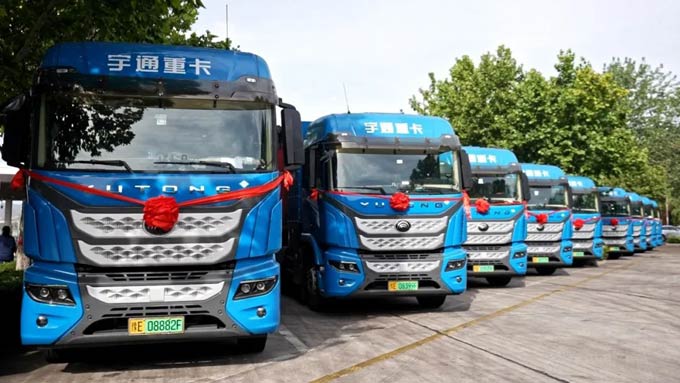 销量不断宇通氢燃料重卡再度交付